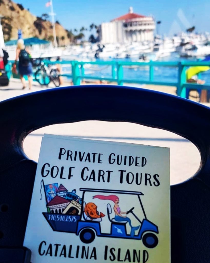 guided golf cart tour catalina island